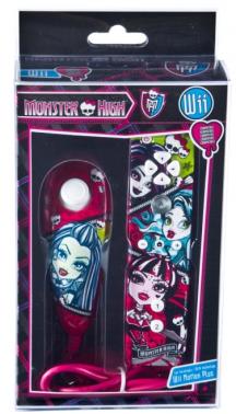 MANDOS WII REMOTE PLUS + NUNCHUK MONSTER HIGH
